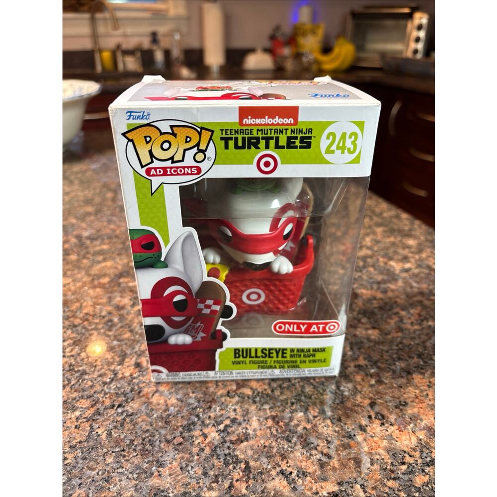 Funko Pop! 243 Teenage Mutant Ninja Turtles & Target Bullseye Dog in Ninja Mask